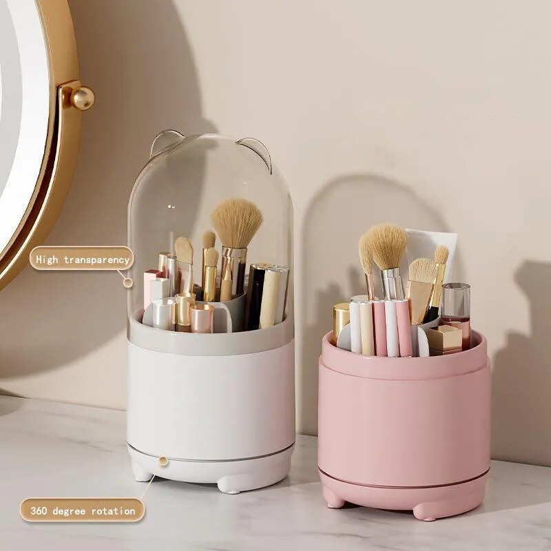 360 degree makeup brush holder