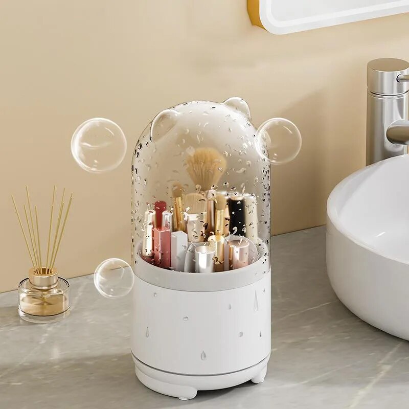 360 degree makeup brush holder